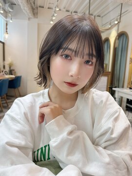 ロンドアベニール 北千住(Lond avenir) インナーカラー×ボブ　ミルクティーベージュ　西田大樹