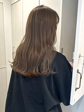 ガーデンヨコハマ(GARDEN YOKOHAMA) ブリーチなし透明感カラーベージュイメチェンワイドバングロング