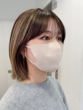 メレ 仙台(Mele) 20代～30代大人タッセルボブ×顔まわりレイヤーカット［仙台］