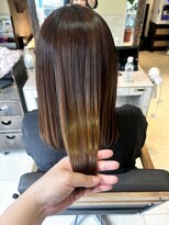 ヘアリゾート粋 ティガ 池袋店(tiga)&nbsp;美ツヤ髪/質感再生カラー/ナチュラルブラウン
