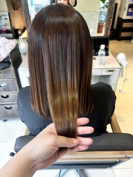 ヘアリゾート粋 ティガ 池袋店(tiga) 美ツヤ髪/質感再生カラー/ナチュラルブラウン