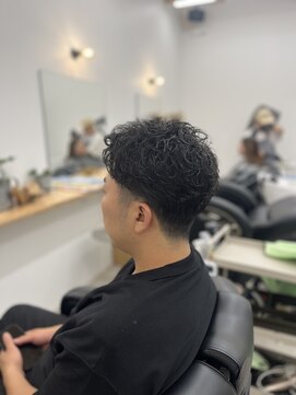 ヘアルームキムラ(HAIR ROOM KIMURA) メンズツーブロックフェードショートアップバングビジネスパーマ