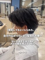 ケンジ 平塚ラスカ店(KENJE) 曲がる縮毛矯正/センターパート/ニュアンスパーマ/メンズ/平塚駅