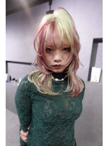 ワンズオゼ 渋谷(ONE's oze) ハイトーン/ダブルカラー/クラゲヘアー/オリーブグレー/小顔/