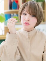 カバーヘア ブリス 北浦和(COVER HAIR bliss)&nbsp;くすみベージュハイライトミニボブレイヤーc7北浦和10代20代30代