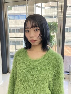 ザザ ZA/ZA 茗荷谷 ブルーブラック/レイヤーボブ