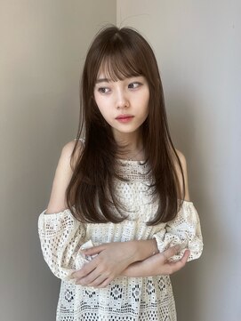 ボタン シブヤ(VOTAN SHIBUYA) オリーブブラウン/レイヤーカット/透明感カラー/韓国ヘア