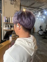 ロッソ(ROSSO)&nbsp;メンズカット/ブリーチ/パープルカラー