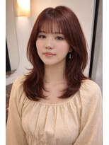 リコ ヘアアンドリラクゼーション 名駅店(LICO HAIR&RELAXATION) ピンクブラウンカラー+似合わせカット+髪質改善トリートメント