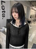 着物ヘア/大人ガーリー/ダークアッシュ/似合わせカット