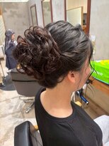 ポルム パプリカ(polum paprika)&nbsp;編み込みアップスタイルヘアセット成人式ヘアセット前髪カット
