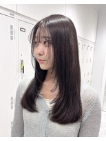 アーチバイケンジ(arch by kenje) レイヤーカットチョコレートブラウンダブルカラー
