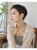 小顔美人ハンサムベリーショート丸みシルエット