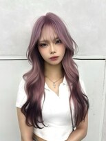 スカイ 本店(SKY) KOMEI_#3 SKY HIT HAIR(ピンクラベンダー×エンドブラック)