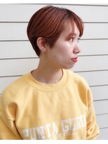 ジュノ 天文館本店(Juno) 【JUNO】秋冬　オレンジカラー　× ハンサムショート