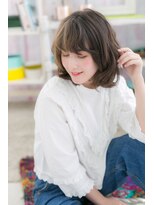 ミック 日暮里店(miq) ハーフ顔作る★くせ毛風カール×3Dカラーa