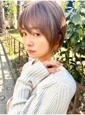 前下がりボブ/モテ髪カタログ/小顔に見せるヘア/前髪カット