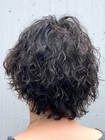 大人のマッシュウルフ無造作簡単スタイリング波巻きパーマヘア
