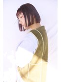 大人　切りっぱなし　ミニボブ