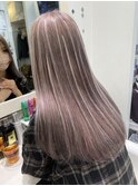 パールグレージュANDハイライト☆