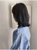 結べるボブ ロブ ニュアンスレイヤー 暗髪 sk
