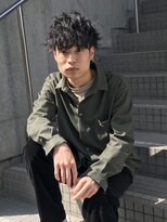 クレスト 近江八幡店(CREST)&nbsp;マッシュツーブロックメンズパーママッシュウルフメンズカット