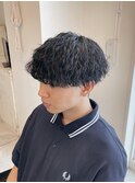 波巻きパーマ