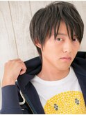 無造作ミディアム束感ショートのセミウェットスタイルU北浦和