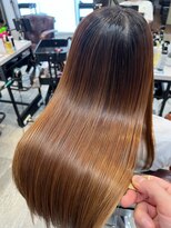 アディクト 東陽町西口(addict)&nbsp;ツヤ髪になれる髪質改善_ミルクティー_ロングレイヤー［東陽町］