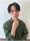 メンズ韓国ヘアー　センターパート/10代20代30代