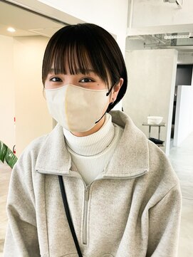 フォト イケブクロ(foto IKEBUKURO) ショート/ボブ/前髪カット×黒髪/ブリーチなし/黒染め[池袋]