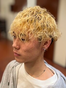 スカイ 亀戸店 (sky) ハイライト/マッシュパーマ/アッシュブラック<理容室>[亀戸]