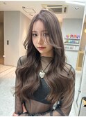 博多/韓国ヘア/前髪顔周り/レイヤー/透明感カラー/センター分け