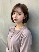 大人可愛い小顔前下がりボブ×ナチュラルボブ×ミニボブ20代30代