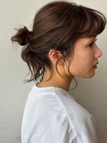ガーデン 銀座(GARDEN)&nbsp;デジタルパーマ　チェリーブラウン　ヘアアレンジ　イメチェン