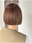 【aica】ブラウンベージュ○切りっぱなしボブ