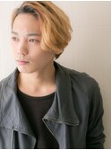 個性派ハイトーンミディアムマッシュスタイル仙台愛子