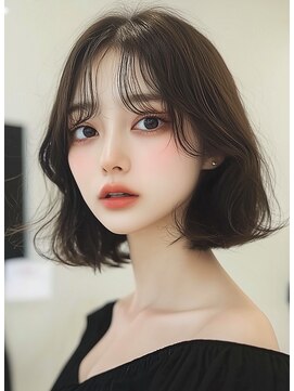 レヴ 草加店(LEV.) ホワイトブロンド美髪外ハネボブ