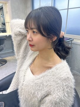 ロンドアヴァントゥス 池袋(Lond aventus) 韓国レイヤー/韓国風/ボブ/髪質改善/黒髪/ブリーチなし〔池袋〕