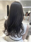くびれヘア/グレージュカラー/艶ロング/髪質改善/トリートメント