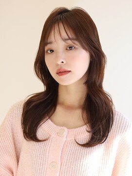 アース 二俣川店(HAIR&MAKE EARTH) 二俣川_レディース_ロング_コテ巻き_くびれ巻き_ブラウン_小顔