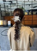 編みおろしアレンジ