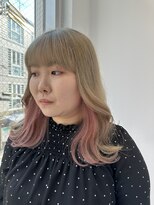 ニューヨークニューヨーク 垂水店(NYNY)&nbsp;インナーカラーｘイヤリングカラーｘフェイスフレーミング