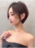 ショート×ハイライト白髪ぼかし×グランマッシュ[心斎橋]