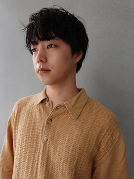 ホネン(honen) 薬院【honen】波巻きスパイラルパーマメンズマッシュツイスト