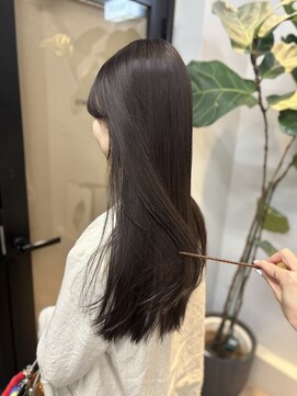 ヌープヘアーアイス(NUUP.hair ici) 20代30代秋◎透明感カラーレイヤー×韓国風顔周り◎髪質改善