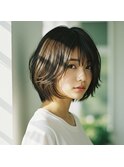 忙しい20代に人気！越谷の時短ミニマルボブ×オリーブグリーン