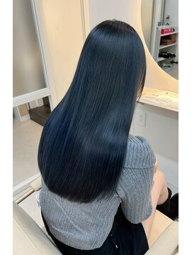 ツヤ髪スタイルブルーグレージュ