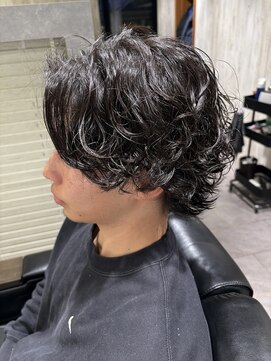 ヨシザワインク バンダイ(YOSHIZAWA Inc. BANDAI) サーフカール/メンズパーマ/メディアムヘア/スパイラルパーマ