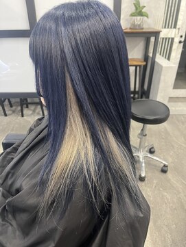 アイ(_i) ネイビーブルーカラー×インナーホワイト